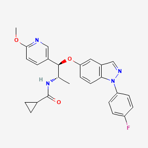 molecular formula C26H25FN4O3 B1666212 AZD2906 CAS No. 1034148-15-6