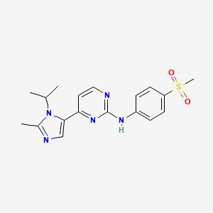 molecular formula C18H21N5O2S B1666222 AZD-5438 CAS No. 602306-29-6