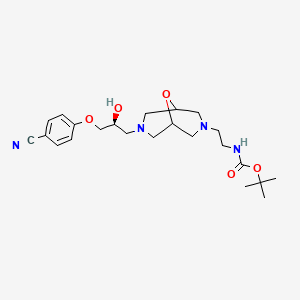 molecular formula C23H34N4O5 B1666231 Inakalant CAS No. 864368-79-6