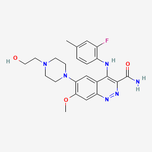 molecular formula C23H27FN6O3 B1666235 AZD7507 CAS No. 1041852-85-0