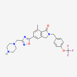 molecular formula C24H24F3N5O3 B1666240 AZD-8529 CAS No. 1092453-15-0