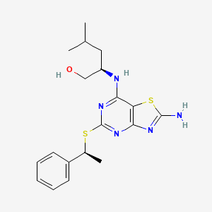 molecular formula C19H25N5OS2 B1666241 Rugocrixan CAS No. 911715-90-7