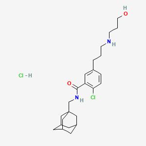 molecular formula C24H36Cl2N2O2 B1666245 AZD9056 hydrochloride CAS No. 345303-91-5