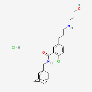 molecular formula C24H36Cl2N2O2 B1666245 AZD-9056 hydrochloride CAS No. 345303-91-5