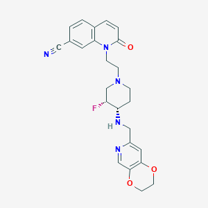 molecular formula C25H26FN5O3 B1666247 Unii-1T5080ocpw CAS No. 1033748-95-6