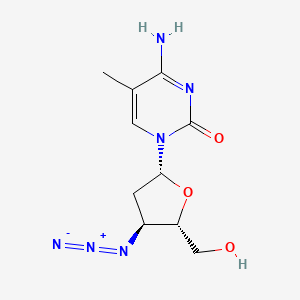 molecular formula C10H14N6O3 B1666249 3'-Azido-2',3'-dideoxy-5-methylcytidine CAS No. 87190-79-2