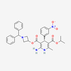 molecular formula C33H34N4O6 B1666254 (R)-Azelnidipine CAS No. 722455-08-5
