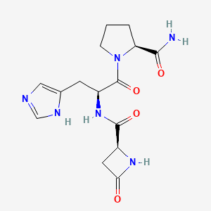 molecular formula C15H20N6O4 B1666257 Azetirelin CAS No. 95729-65-0