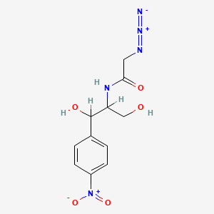 molecular formula C11H13N5O5 B1666258 Azidamfenicol CAS No. 13838-08-9