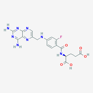 molecular formula C19H19FN8O5 B1666264 2'-Fluoroaminopterin CAS No. 85803-29-8