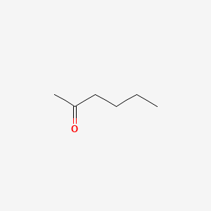 molecular formula C6H12O<br>C4H9COCH3<br>C6H12O B1666271 2-Hexanone CAS No. 591-78-6