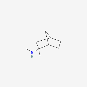 molecular formula C9H17N B1666275 2-Norbornanamine, N,2-dimethyl- CAS No. 63907-01-7