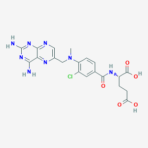 molecular formula C20H21ClN8O5 B1666279 3'-Chloromethotrexate CAS No. 5472-96-8