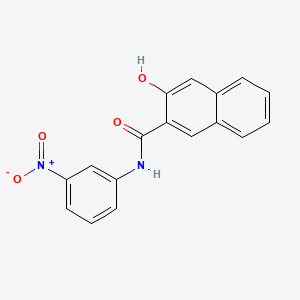 molecular formula C17H12N2O4 B1666287 3-Hydroxy-3'-nitro-2-naphthanilide CAS No. 135-65-9