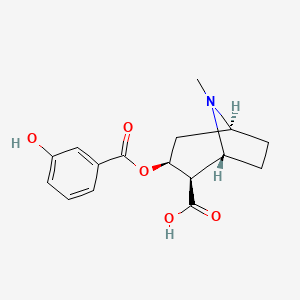 molecular formula C16H19NO5 B1666289 m-Hydroxybenzoylecgonine CAS No. 129944-99-6