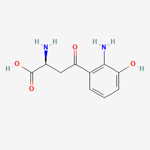 molecular formula C10H12N2O4 B1666297 3-hydroxy-L-kynurenine CAS No. 606-14-4