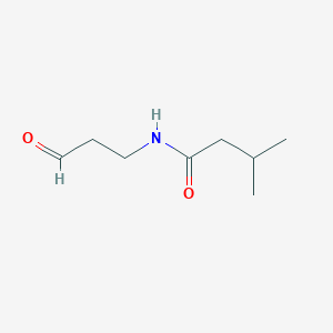 molecular formula C8H15NO2 B1666301 3-Methyl-N-(3-oxopropyl)butanamide CAS No. 58947-91-4