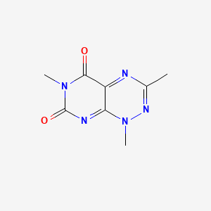 molecular formula C8H9N5O2 B1666302 1,3,6-Trimethylpyrimido[5,4-e][1,2,4]triazine-5,7-dione CAS No. 32502-62-8