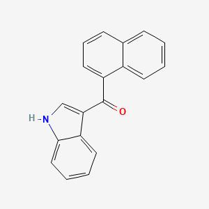 molecular formula C19H13NO B1666303 3-(1-萘酰)吲哚 CAS No. 109555-87-5
