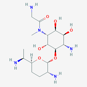 molecular formula C16H33N5O6 B1666306 3-O-去甲基福替霉素A CAS No. 74842-47-0