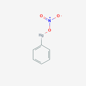 molecular formula C6H5HgNO3 B166631 PHENYLMERCURY (II) NITRATE CAS No. 55-68-5