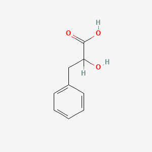 molecular formula C9H10O3 B1666311 DL-3-Phenyllactic acid CAS No. 828-01-3