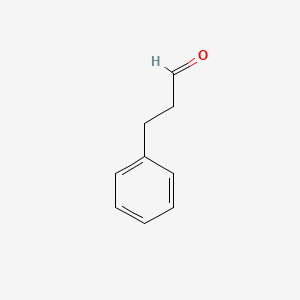 molecular formula C9H10O B1666312 Hydrocinnamaldehyde CAS No. 104-53-0