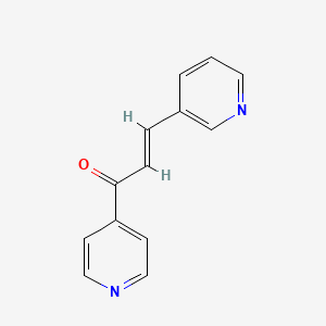 molecular formula C13H10N2O B1666313 3-(3-吡啶基)-1-(4-吡啶基)-2-丙烯-1-酮 CAS No. 18550-98-6