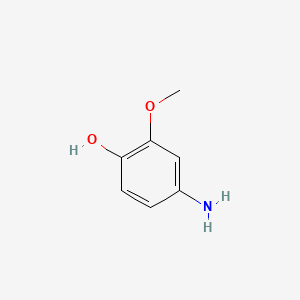 molecular formula C7H9NO2 B1666316 4-Amino-2-methoxyphenol CAS No. 52200-90-5
