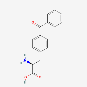 molecular formula C16H15NO3 B1666321 4-Benzoyl-l-phenylalanine CAS No. 104504-45-2