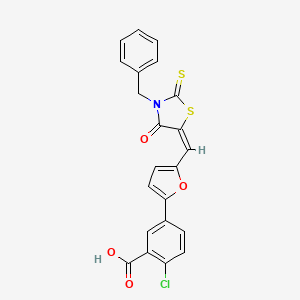 molecular formula C22H14ClNO4S2 B1666327 4E2RCat CAS No. 432499-63-3