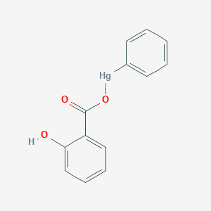 molecular formula C13H10HgO3 B166633 Phenylmercury salicylate CAS No. 28086-13-7