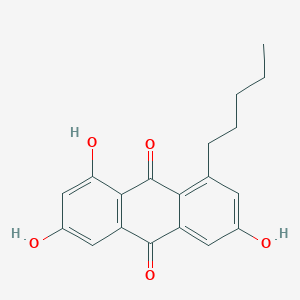 molecular formula C19H18O5 B166634 1,3,6-Trihydroxy-8-n-pentylanthraquinone CAS No. 135161-99-8