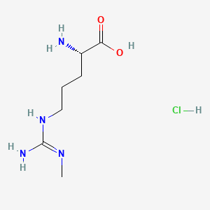 molecular formula C7H17ClN4O2 B1666340 Tilarginine hydrochloride CAS No. 156706-47-7