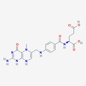 molecular formula C20H23N7O6 B1666344 5-Methyldihydrofolate CAS No. 59904-24-4