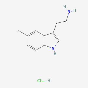 molecular formula C11H15ClN2 B1666346 5-Methyltryptamine hydrochloride CAS No. 1010-95-3