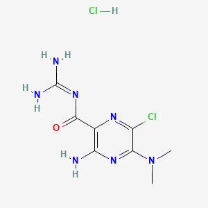molecular formula C8H13Cl2N7O B1666349 Dimethylamiloride hydrochloride CAS No. 2235-97-4