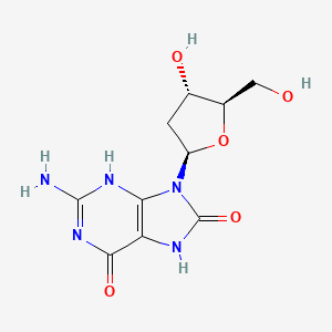 molecular formula C10H13N5O5 B1666359 8-Hydroxy-2'-Deoxyguanosine CAS No. 88847-89-6