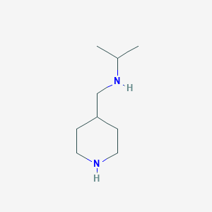 molecular formula C9H20N2 B166637 N-(Piperidin-4-ylmethyl)propan-2-amine CAS No. 1225475-79-5