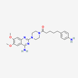 Piperazine, 1-(4-amino-6,7-dimethoxy-2-quinazolinyl)-4-(5-(4-aminophenyl)-1-oxopentyl)-