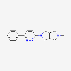 molecular formula C17H20N4 B1666399 2-Methyl-5-(6-phenylpyridazin-3-yl)octahydropyrrolo[3,4-c]pyrrole CAS No. 848591-89-9