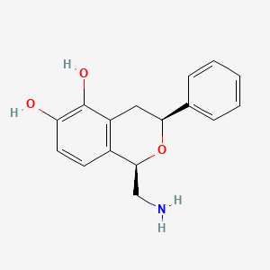 5,6-Dihydroxy-3-phenyl-1-aminomethylisochroman