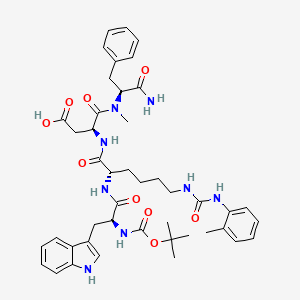 L-Phenylalaninamide, N-((1,1-dimethylethoxy)carbonyl)-L-tryptophyl-N6-(((2-methylphenyl)amino)carbonyl)-L-lysyl-L-alpha-aspartyl-Nalpha-methyl-