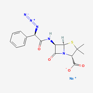 molecular formula C16H16N5NaO4S B1666417 Azidocillin sodium salt CAS No. 35334-12-4