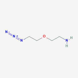 molecular formula C4H10N4O B1666421 Azido-PEG1-Amine CAS No. 464190-91-8