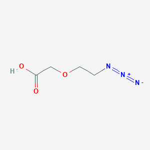 molecular formula C4H7N3O3 B1666422 Azido-PEG1-CH2CO2H 