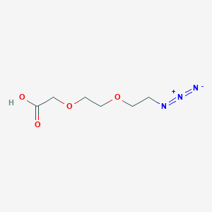 molecular formula C6H11N3O4 B1666424 Azido-PEG2-CH2CO2H 