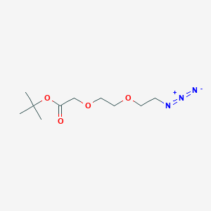 molecular formula C10H19N3O4 B1666425 Azido-PEG2-C1-Boc 