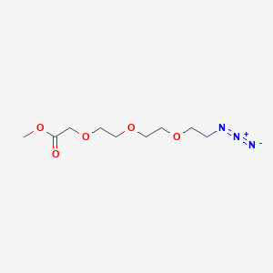 molecular formula C9H17N3O5 B1666430 Azido-PEG3-CH2CO2Me 