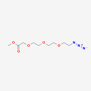 molecular formula C9H17N3O5 B1666430 Azido-PEG3-CH2CO2Me CAS No. 1253389-31-9